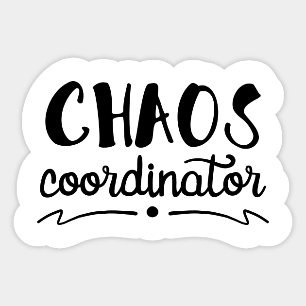 CHAOS coordinator Sticker by otaku_sensei6